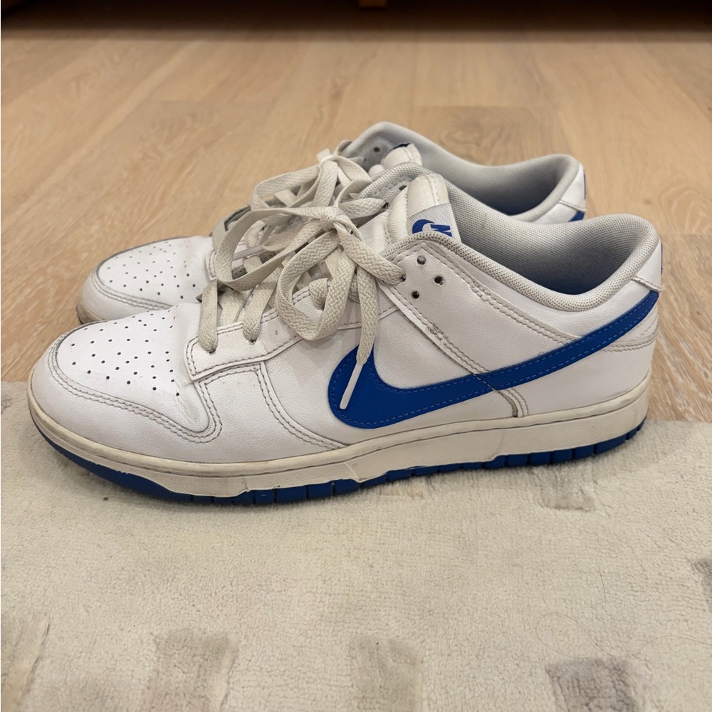 Nike Dunks White and Blue Sneakers